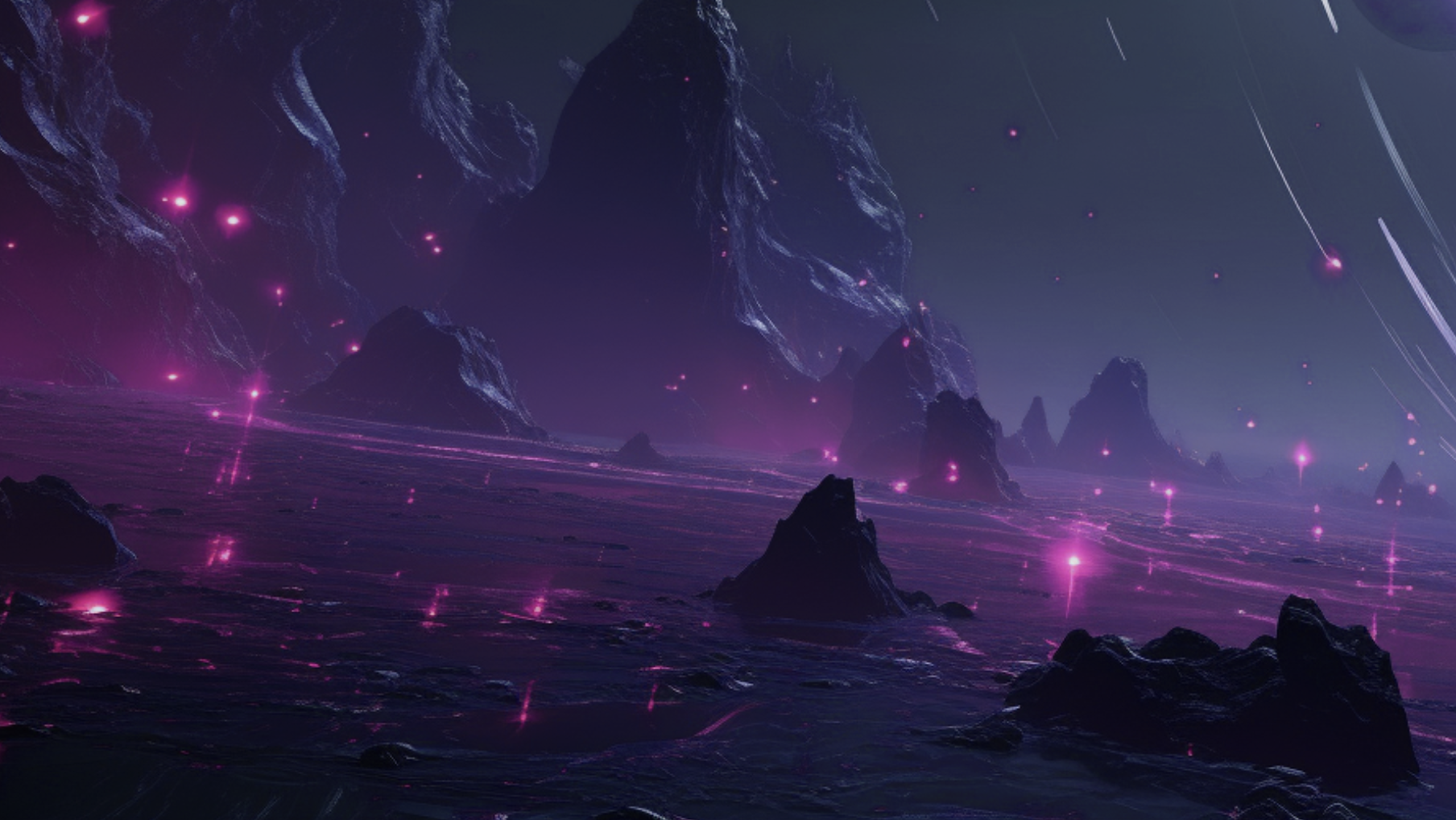 Purple Space Ocean